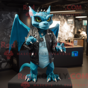 Cyan Gargoyle mascot...