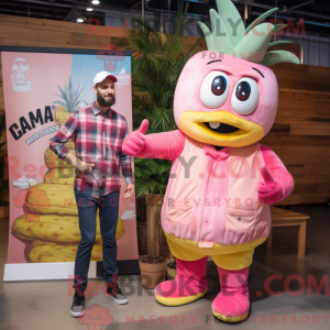 Pink Baa mascot costume...