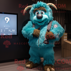 Costume mascotte de Cyan...