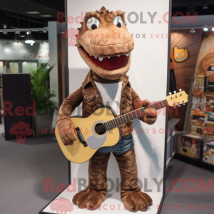 Brown Crocodile mascot...