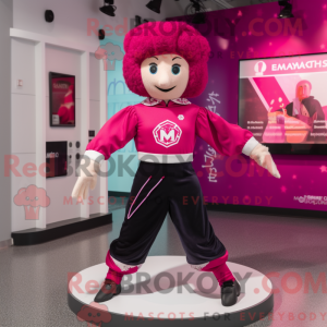 Magenta Irish Dancer maskot...