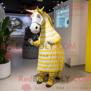 Lemon Yellow Quagga mascot...