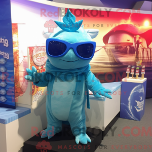 Postava maskota Sky Blue...