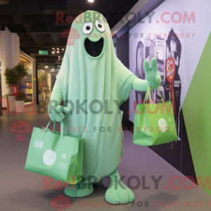 Forest Green Ghost mascot...