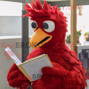 Red Hens mascot costume...
