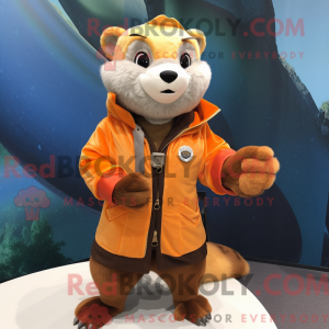 Orange Ferret mascot...