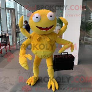 Postava maskota citronově...