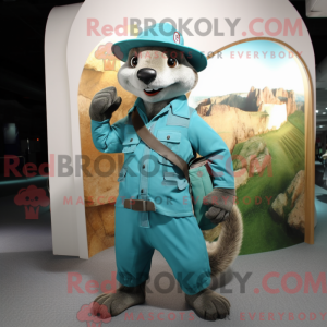 Cyan Mongoose maskot...
