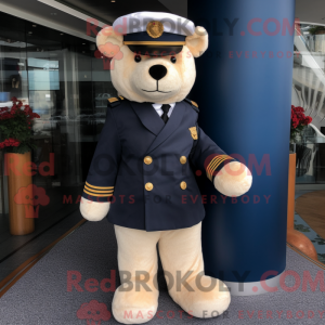 Navy Teddy Bear mascot...