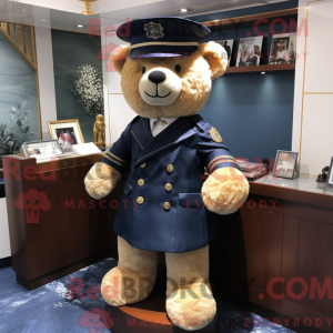 Navy Teddybär Maskottchen...