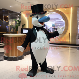 Cream Dolphin maskot...