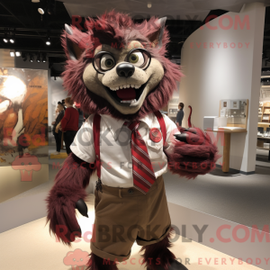 Maroon Werewolf maskot...