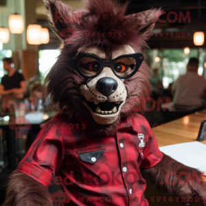 Maroon Werewolf mascot...