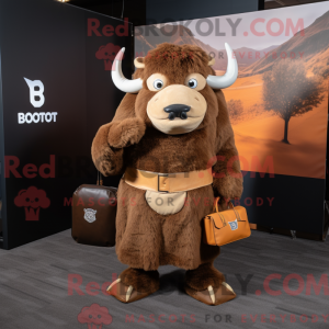 Costume mascotte de bison...