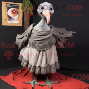 Gray Dodo Bird mascot...
