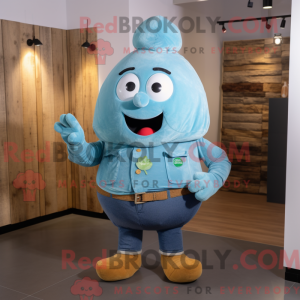 Cyan Potato maskot...