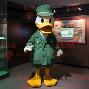 Forest Green Duck mascot...