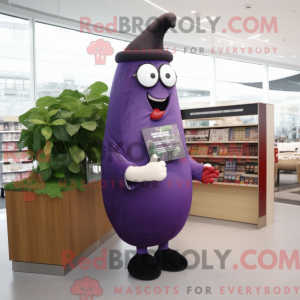 Eggplant mascot costume...