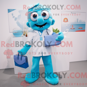 Cyan Doctor Maskottchen...