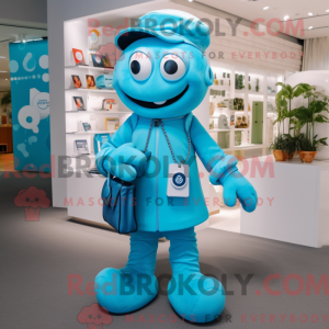 Disfraz de mascota de Cyan...