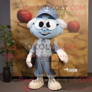 White Plum mascot costume...