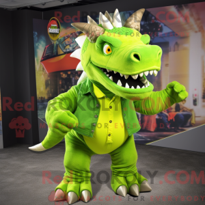 Limegrønn Triceratops...