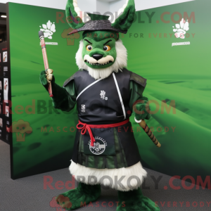 Forest Green Samurai mascot...