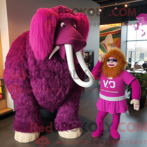 Magenta Mammoth maskot...