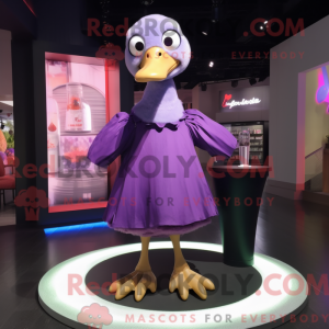 Purple Gosling mascot...
