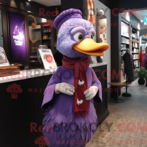 Purple Gosling mascot...