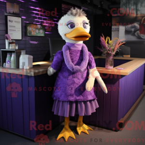 Purple Gosling mascot...