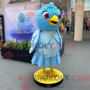 Sky Blue Canary mascot...