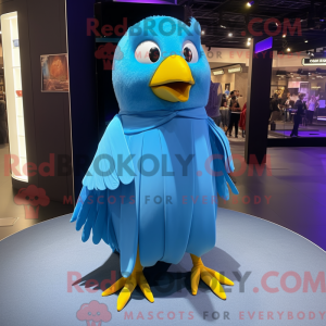 Sky Blue Canary mascot...