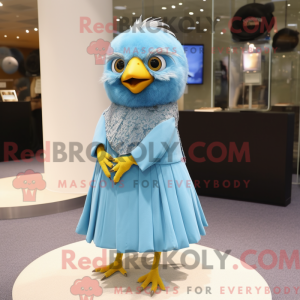 Sky Blue Canary mascot...