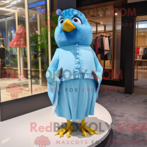 Sky Blue Canary mascot...