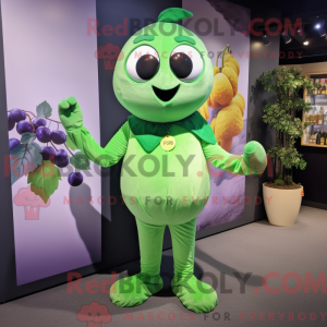 Green Grape mascot costume...