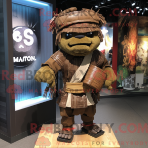 Brown Samurai mascot...