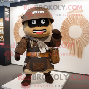 Brown Samurai mascot...