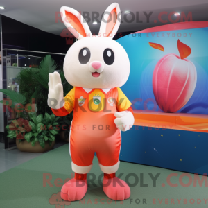 Peach Rabbit mascot costume...