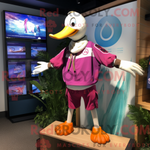 Magenta Goose maskot...