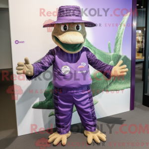 Lilla krokodille maskot...