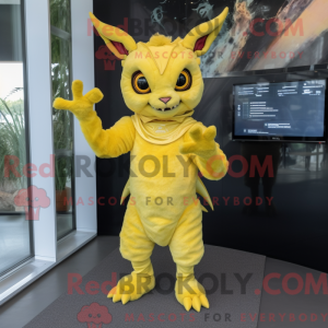 Citrongul Chupacabra maskot...