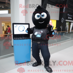 Sort Computer maskot...