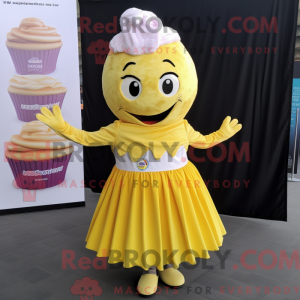 Yellow Cupcake mascot...