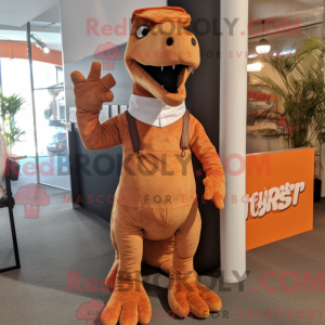 Rust Diplodocus mascot...