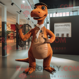 Rust Diplodocus mascot...