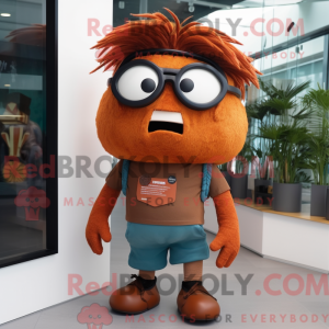 Rust Cyclops mascot costume...