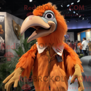 Orange Archeopteryx maskot...