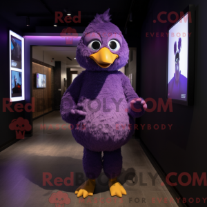 Purple Hens mascot costume...