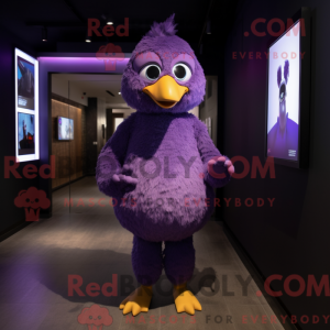 Purple Hens mascottekostuum...